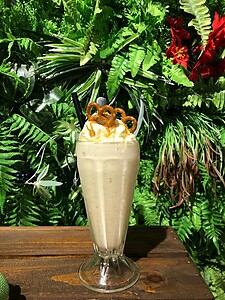 Salted Caramel Pretzel Milkshake